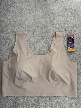 Bali 3x Nude Seamless Comfort Wireless Bra - Stretch Support NWT